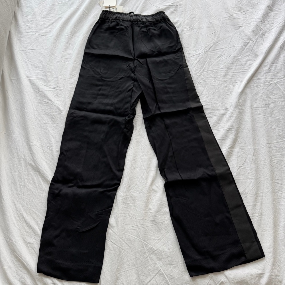 NWT SANDRO Gallo Drawstring Pant in Size 34 in Noir - Picture 6 of 9